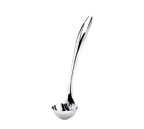 image of Browne USA 573184 Eclipse Ladle 10" Mirror 18/8 Stainless, 1‑1/2 oz, Stay‑Cool Curved Handle