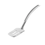 image of Browne USA 573374 Slotted Serving Spoon, 13" 18/8 Stainless Steel, Non‑Insulated Handle, Thumb Index