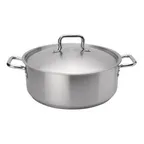 image of Browne USA 5734014 Elements Brazier, 15‑Qt 14" Steel Pot with Cover, Induction‑Ready, Oven Safe