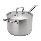image of Browne USA 5734037 Sauce Pan, 7-3/5 Qt (9-2/5" Dia x 6.5" H), Steel, Induction Cover NSF