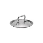 image of Browne USA 5734120 Sauce Pan 7-9/10" Stainless Steel Domed Lid, Handle, Fits 5734033/5734034