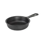 image of Browne USA 573726 - Cast Iron Fry 11/16 Qt., 6" Dia. x 1-3/5" H Black Handle, Induction Ready
