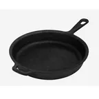 image of Browne USA 573730 Cast Iron Skillet, 2-1/2 Qt., 10" Dia. x 1-7/10" H, Black, Helper, Induction Ready