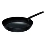 image of Browne USA 573738 Thermalloy Fry Pan, 7-4/5" Dia x 1-3/5" H, Black Steel, Non‑Stick, Oven Safe