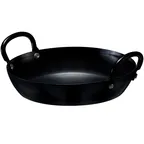 image of Browne USA 573748 Fry Pan – 7‑4/5" x 1‑3/4" Black Steel, Non‑Stick, Induction, 200°C, PFOA/PTFE Free