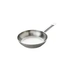 image of Browne USA 573770 - 8" Fry Pan, Stainless Steel/1/4" Aluminum Core, Riveted Handle, Induction Ready