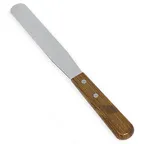 image of Browne USA 573824 Spatula, 4½" Blade, Walnut Wood Handle, Brown, 18/8 Stainless Steel Blade