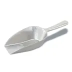 image of Browne USA 574251 Aluminum Ice Scoop, 2 oz (60 ml), 5-3/4" Flat-Bottom Utility, Aluminum