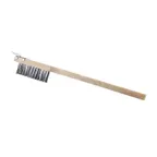 image of Browne USA 574267 Wire Brush, 20" Wood Handle, Steel Bristles, Scraper Included