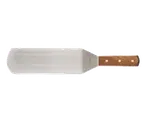 image of Browne USA 574317 - 13" Stainless Steel Turner, 6" Blade x 3" Width, Rivets, Wood Handle