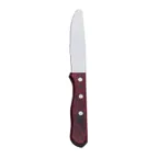 image of Browne USA 574340 - 10" Steak Knife, Full Tang Blade Wood Handle, 18/0 Stamped, 10"-14" - Dozen