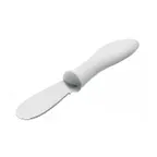 image of Browne USA 574362 - 8.3" Butter Spreader Knife, Steel Blade, White Nylon Handle, Heat‑Resistant