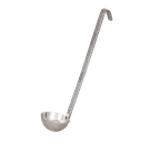 image of Browne USA 574702 Ladle, 2-5 Oz, 10"-11", Two‑Piece Stainless Steel, Hooked Handle, Satin