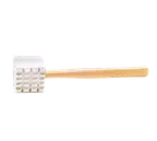 image of Browne USA 574725 Commercial Meat Tenderizer, 3" Face, 11-3/4" O.A.L., Coarse/Fine Cut, Wood Handle, Aluminum Head, Manual