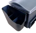 image of Browne USA 574877 Bar Caddy Set of 2 (L/R), 6" x 2-1/3" x 5.5", Black Plastic - Set