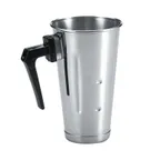 image of Browne USA 57512 Malt Cup – 30 oz, 4" Dia x 7" H, Handled‑Graduated, Satin‑Finish Stainless Steel