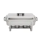 image of Browne USA 575126 Chafing Dish, 9-Qt Rectangular Stainless, 23-3/5" x 13-4/5" x 12-3/5" H