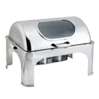 image of Browne USA 575166 Rectangular Chafing Dish, 9 Qt., 26½"L x 21½"W x 17½"H, Steel Fog‑Resistant Window