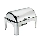 image of Browne USA 575175 Harmony Chafer – 9 Qt Steel, 26.5" L x 21.5" W x 17.5" H, Roll‑Top 140°/180°