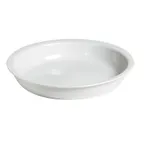 image of Browne USA 575176-3 Chafing Pan, 9 Qt., 13-3/4" Dia x 2-3/4" Deep, Round Porcelain White