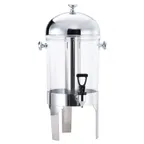 image of Browne USA 575179 Juice Dispenser 7 Qt Poly SS Top/Bottom Mirror Faucet Ice Cylinder 1 Gal Bowl