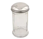 image of Browne USA 575187 Sugar Pourer, 12 Oz, 3" Dia x 6" H, Glass/Stainless Steel Top, Spout - Dozen