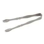 image of Browne USA 57525 Pom & Ice Tongs, 7-3/10" Stainless Steel, Scalloped, 7-8" Length