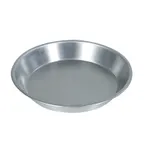 image of Browne USA 575330 Pie Pan - 10" Diameter x 1-3/10" Height, 1"-1¼" Depth, 0.75mm Aluminum Plate