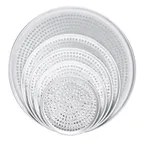 image of Browne USA 575352 Pizza Pan, 12" Round Perforated Aluminum Tray, 18‑Gauge 1.0 mm Thickness