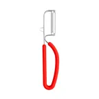 image of Browne USA 575436 Vegetable Peeler, 1" Stainless Serrated Blade with Protector, Cutter & TPE Handle
