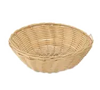 image of Browne USA 575444 Basket, 8" x 2.3", Wire‑Reinforced Top & Bottom, Polypropylene, Tan