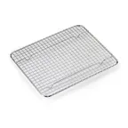 image of Browne USA 575537 Wire Cooling Rack 10"L x 8"W x 9/10"D Footed Fits 1/2‑Pan Steel Wire Nickel‑Plated