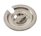 image of Browne USA 575592 Inset Cover, Notched/Slotted, No Hinge, Fits 11 Qt Pot, SS, VI01012/575591
