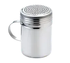 image of Browne USA 575674 Dredge Shaker, 16-Oz, 2-3/4"×5.5" H, Stainless with Handle, 1.9 mm Holes Lid