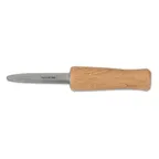 image of Browne USA 575688 Oyster & Clam Knife, 3" Stainless Steel Blade, Hardwood Handle, Wood