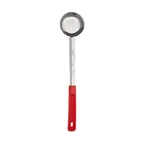 image of Browne USA 5757420 Control Spoon – 2 oz, 10-4/5" Steel, Red Handle, Heat-Resistant 392°F