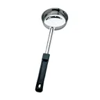 image of Browne USA 5757461 Spoon – 6 Oz, 10-4/5" Perforated SS, Black Plastic Handle, 392°F/200°C, 1.0 mm