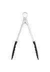 image of Browne USA 57587 Utility Tongs, 11" Black Stainless, Nylon Non‑Stick Head, Lock, Dishwasher Safe