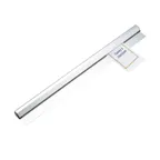 image of Browne USA 576524 Check Minder Ticket Holder Bar, 24" x 3-1/2", Aluminum, Aluminum