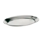 image of Browne USA 5811563 Oval Steak Platter, 8-3/10" x 12-1/2" 12" Mirror Aluminum, No Handle