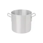 image of Browne USA 5813108 Stock Pot, 8 Qt., 9" x 7½" Aluminum, Natural, Riveted Handles, NSF 6‑Gauge