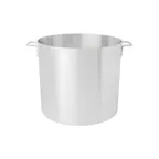 image of Browne USA 5813180 Thermalloy 80-Qt Stock Pot, 18-4/5" x 16-7/10" Aluminum Handles, NSF, Multi‑Fuel