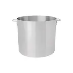image of Browne USA 5813200 100‑Qt Stock Pot 20‑1/4" × 17‑3/4" Aluminum Oversized Handles NSF
