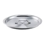 image of Browne USA 5815428 Thermalloy Brazier Cover, 20-8/10" x 2-3/4" H, Round Flat Aluminum Lid