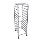 image of Browne USA 589112 Bun Pan Rack, 12 Sheet Pan Capacity, Aluminum, 69H, End Loading, Knocked Down