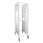 image of Browne USA 589120 Aluminum Bun Pan Rack, 20 Sheet Pan Capacity, 69H, End Loading, Knocked Down