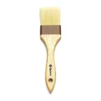 image of Browne USA 61200-2 Pastry Brush, 2" Ferrules, 100% Boar Bristle, Wood Handle, Width 1-3/4"-2-3/4"