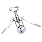 image of Browne USA 744071 Winged Corkscrew, 6" Flat, Stainless Steel Blade, Silver Handle, Chrome