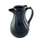 image of Browne USA 744222 Beverage Server, 20 oz Black, 7.5" Plastic Insulated, Orange, Brown & Green Tabs