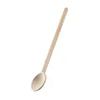image of Browne USA 744568 Wooden Spoon/Spatula, 18" Length x 5/8" Diameter, Alpine Beechwood with Wax